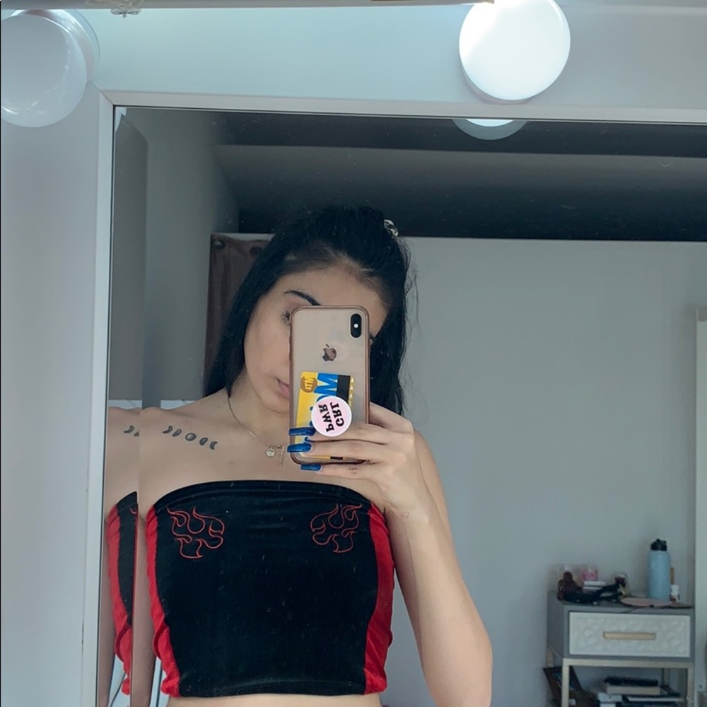 Flame tube top